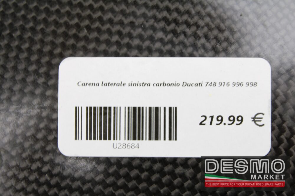 Carena laterale sinistra carbonio Ducati 748 916 996 998 - immagine 10