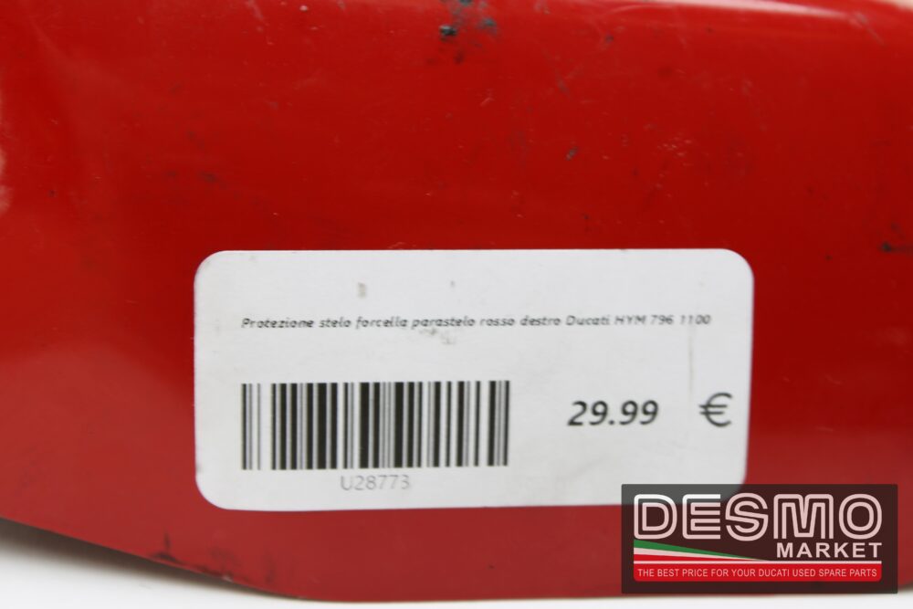 Protezione stelo forcella parastelo rosso destro Ducati HYM 796 1100 - immagine 4
