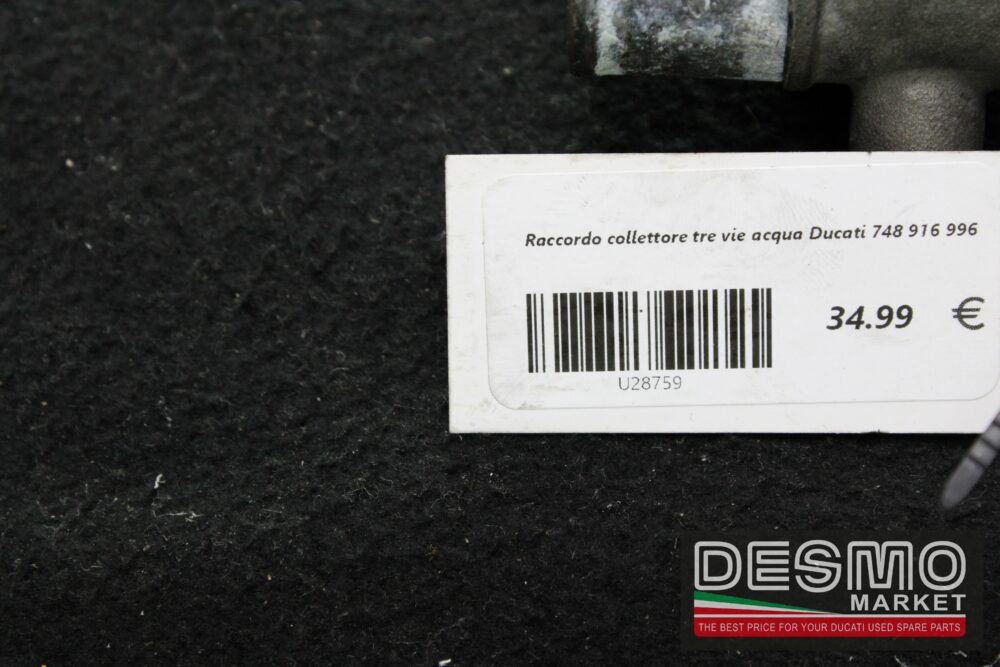Raccordo collettore tre vie acqua Ducati 748 916 996 - immagine 3