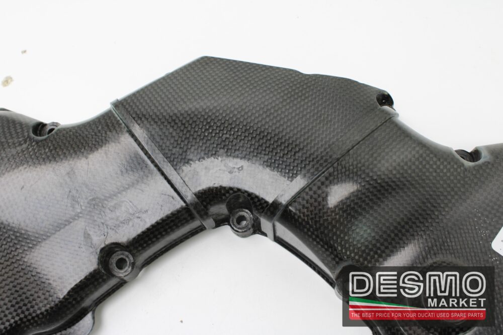 Cover copri cinghie carbonio ventilate Ducati 749 999 R ATR - immagine 4