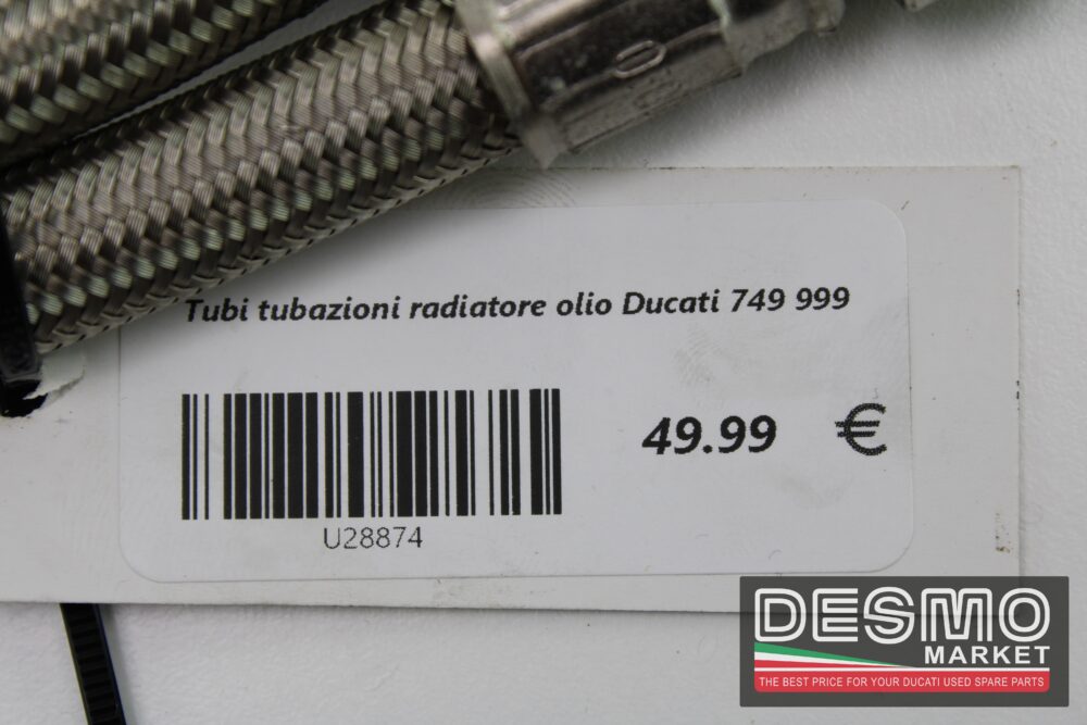 Tubi tubazioni radiatore olio Ducati 749 999 - immagine 4
