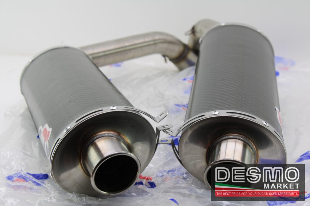 scarichi carbonio 45 mm performance Termignoni ducati 748 916 996 998 - immagine 3