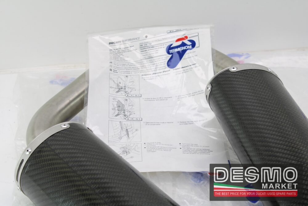 scarichi carbonio 45 mm performance Termignoni ducati 748 916 996 998 - immagine 4