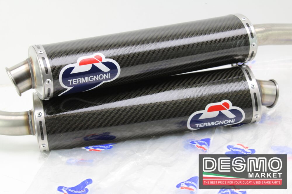 scarichi carbonio 45 mm performance Termignoni ducati 748 916 996 998 - immagine 7
