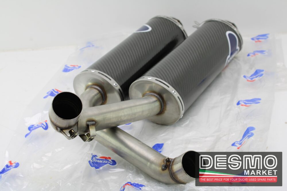 scarichi carbonio 45 mm performance Termignoni ducati 748 916 996 998 - immagine 5