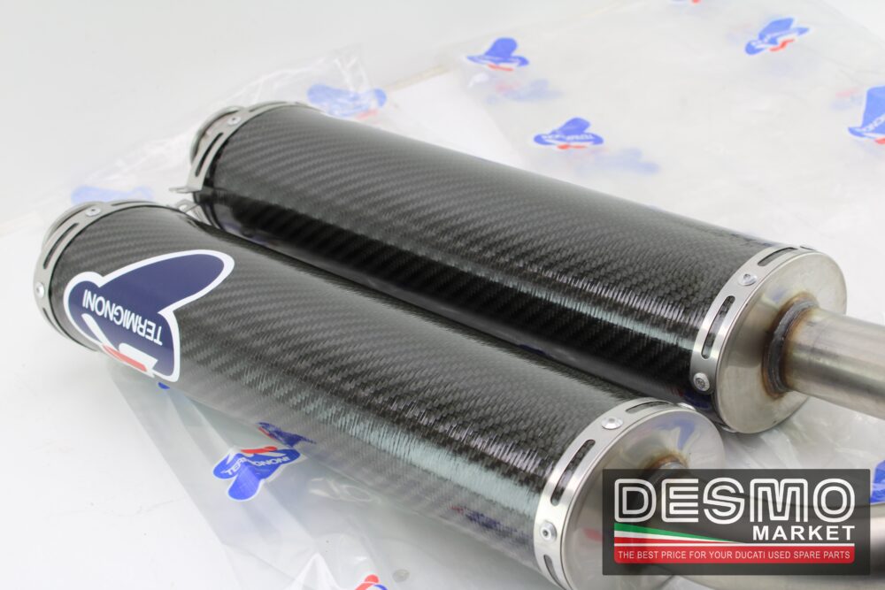 scarichi carbonio 45 mm performance Termignoni ducati 748 916 996 998 - immagine 9