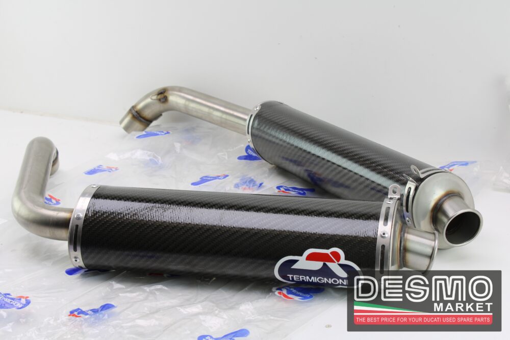 scarichi carbonio 45 mm performance Termignoni ducati 748 916 996 998 - immagine 10