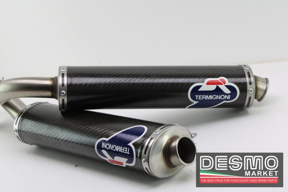 scarichi carbonio 45 mm performance Termignoni ducati 748 916 996 998 - immagine 3