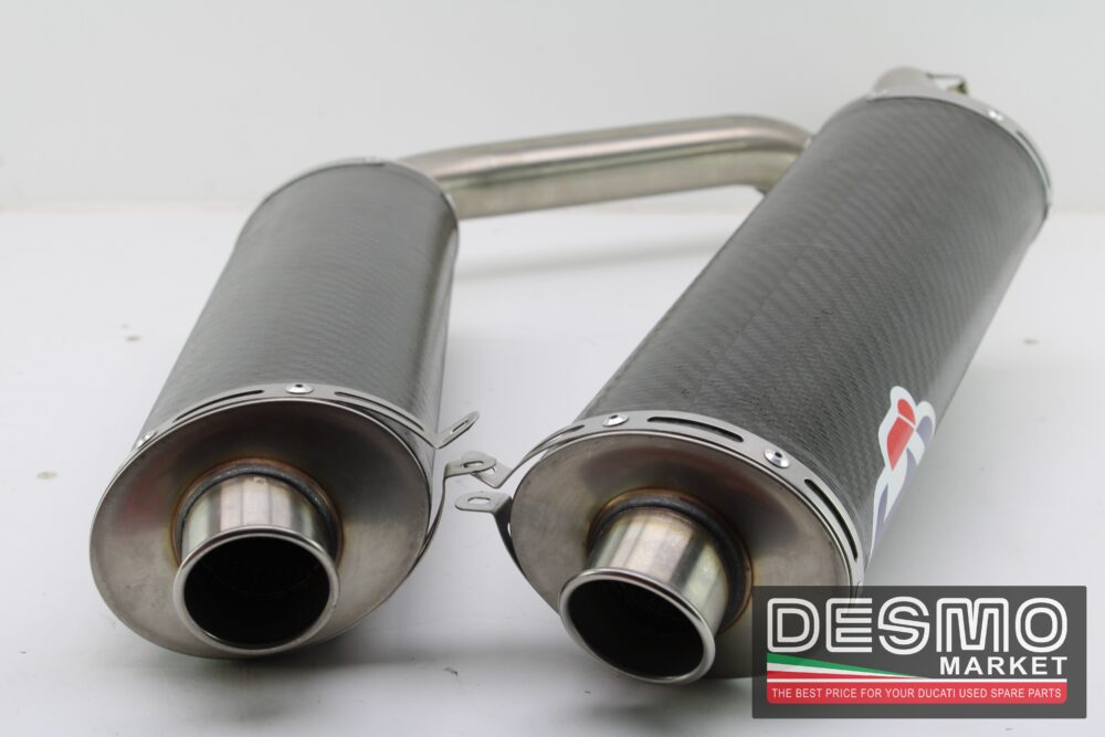 scarichi carbonio 45 mm performance Termignoni ducati 748 916 996 998 - immagine 4