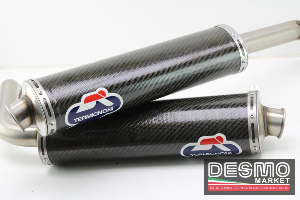 scarichi carbonio 45 mm performance Termignoni ducati 748 916 996 998 - immagine 5