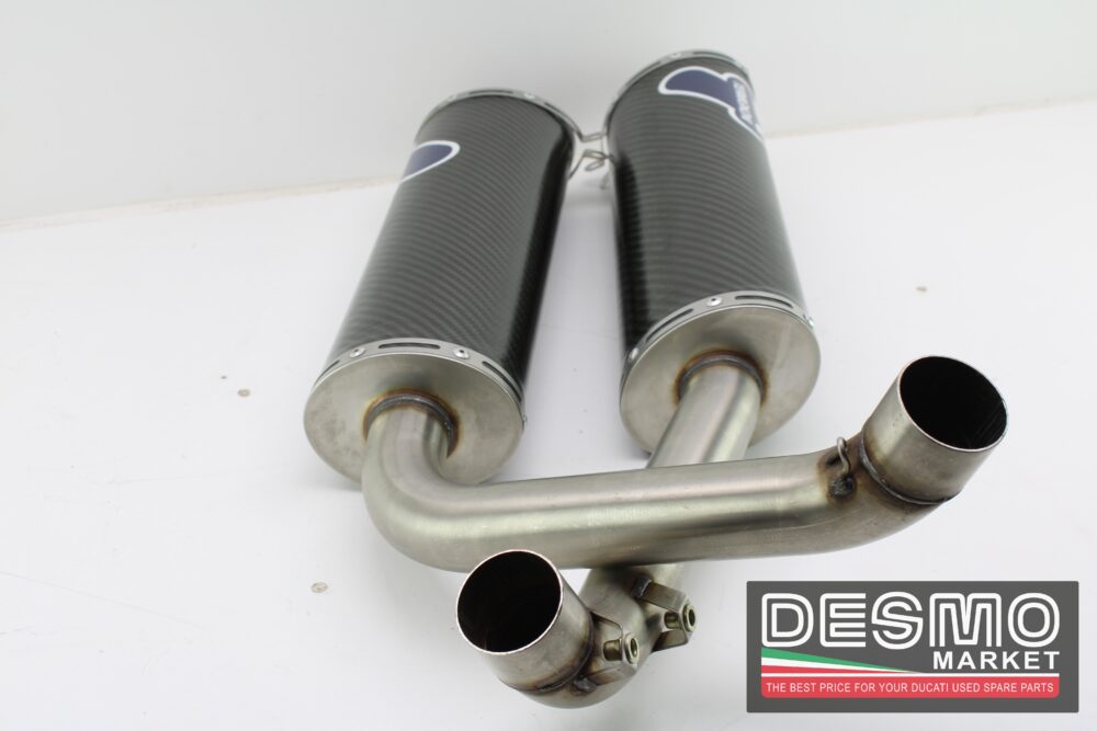 scarichi carbonio 45 mm performance Termignoni ducati 748 916 996 998 - immagine 7