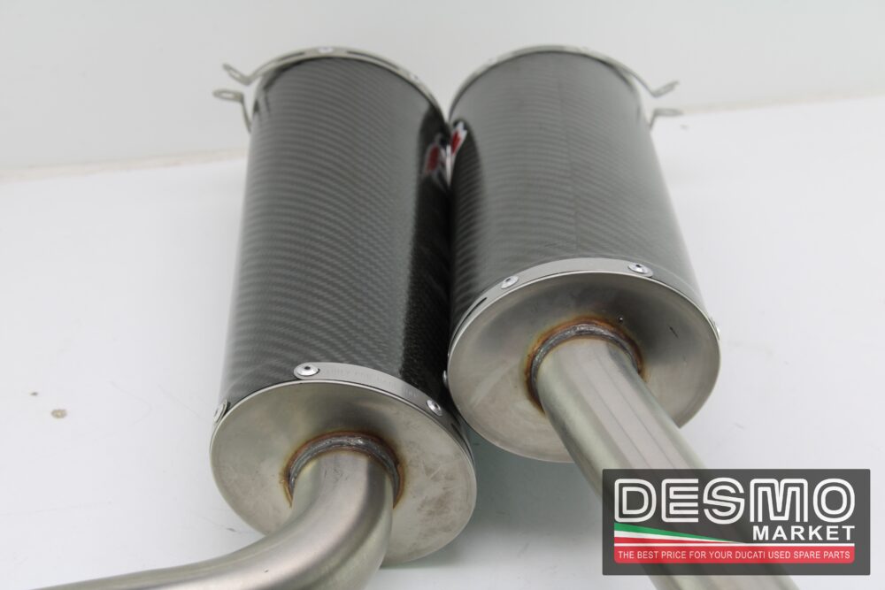 scarichi carbonio 45 mm performance Termignoni ducati 748 916 996 998 - immagine 9