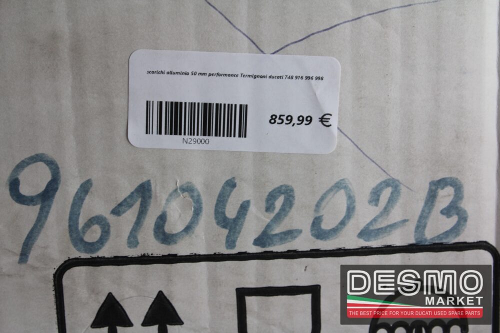 scarichi alluminio 50 mm performance Termignoni ducati 748 916 996 998 - immagine 10