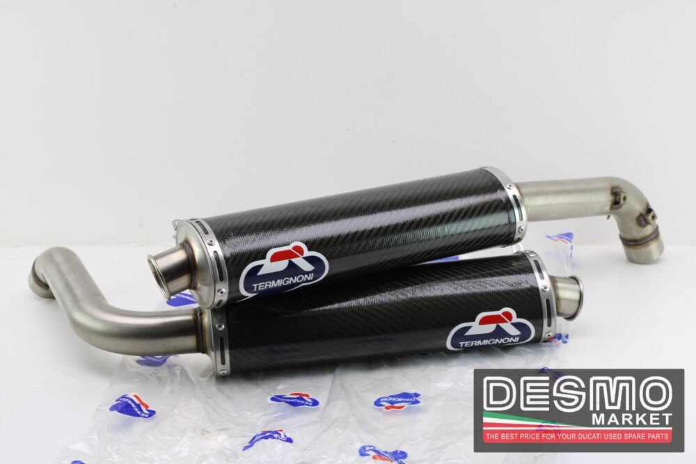 scarichi carbonio body 54 mm performance Termignoni ducati 748 916 996 - immagine 2