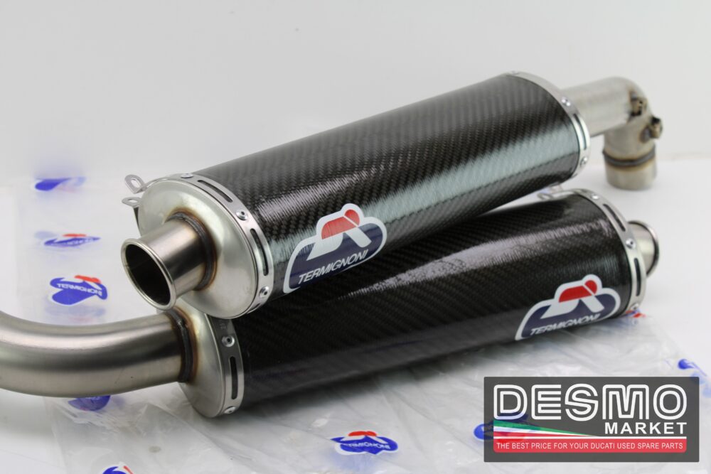 scarichi carbonio body 54 mm performance Termignoni ducati 748 916 996 - immagine 3