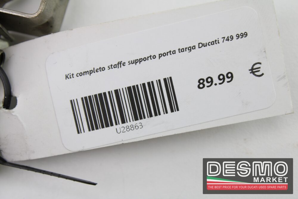 Kit completo staffe supporto porta targa Ducati 749 999 - immagine 5