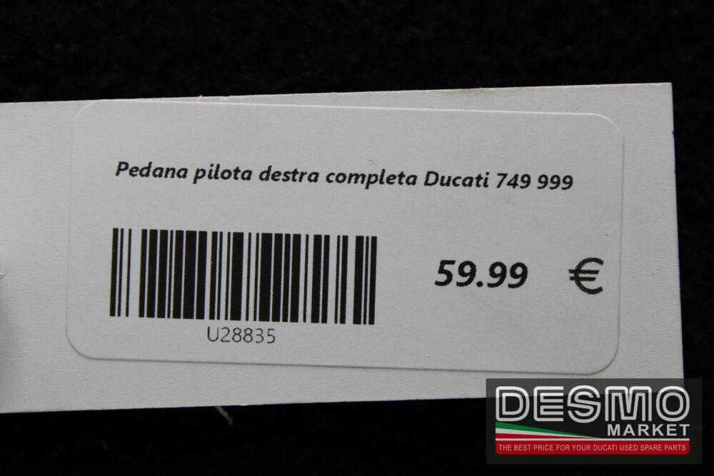 Pedana pilota destra completa Ducati 749 999 - immagine 4