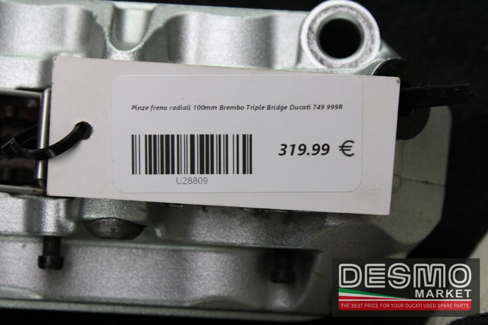 Pinze freno radiali 100mm Brembo Triple Bridge Ducati 749 999R - immagine 7