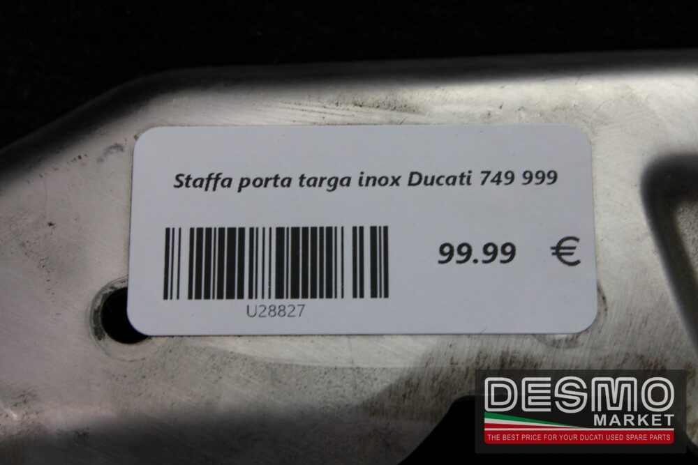 Staffa porta targa inox Ducati 749 999 - immagine 3