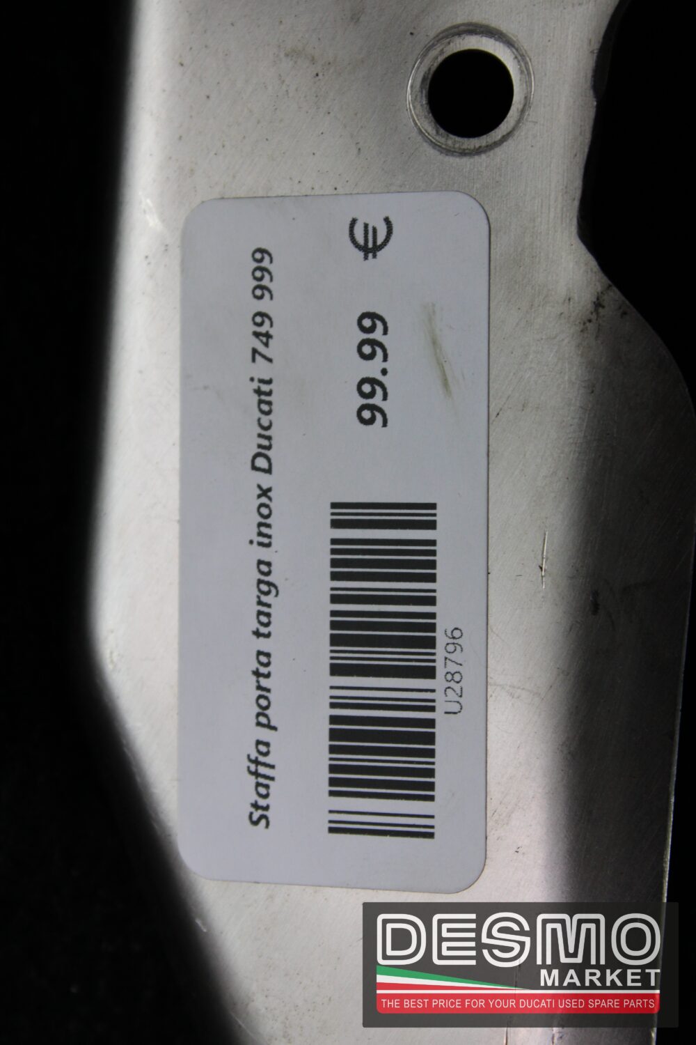 Staffa porta targa inox Ducati 749 999 - immagine 3