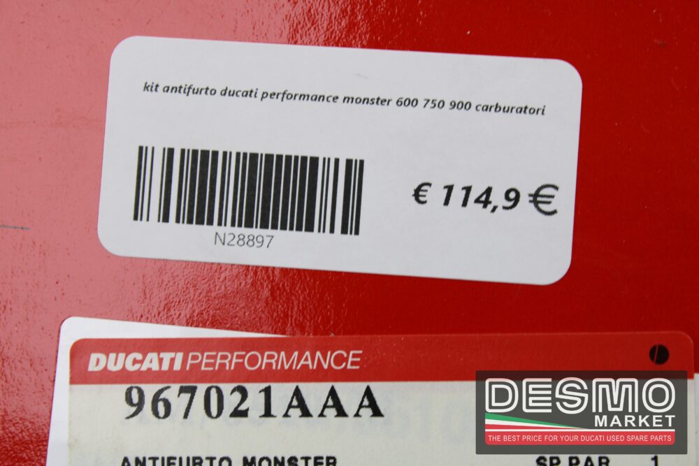 kit antifurto ducati performance monster 600 750 900 carburatori - immagine 6
