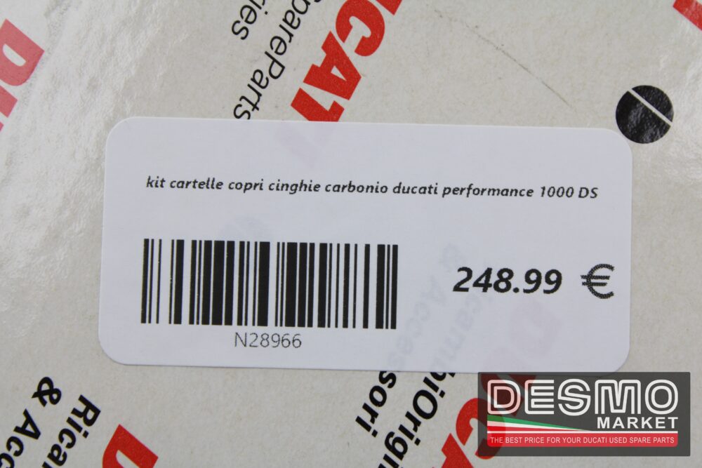 kit cartelle copri cinghie carbonio ducati performance 1000 DS - immagine 5