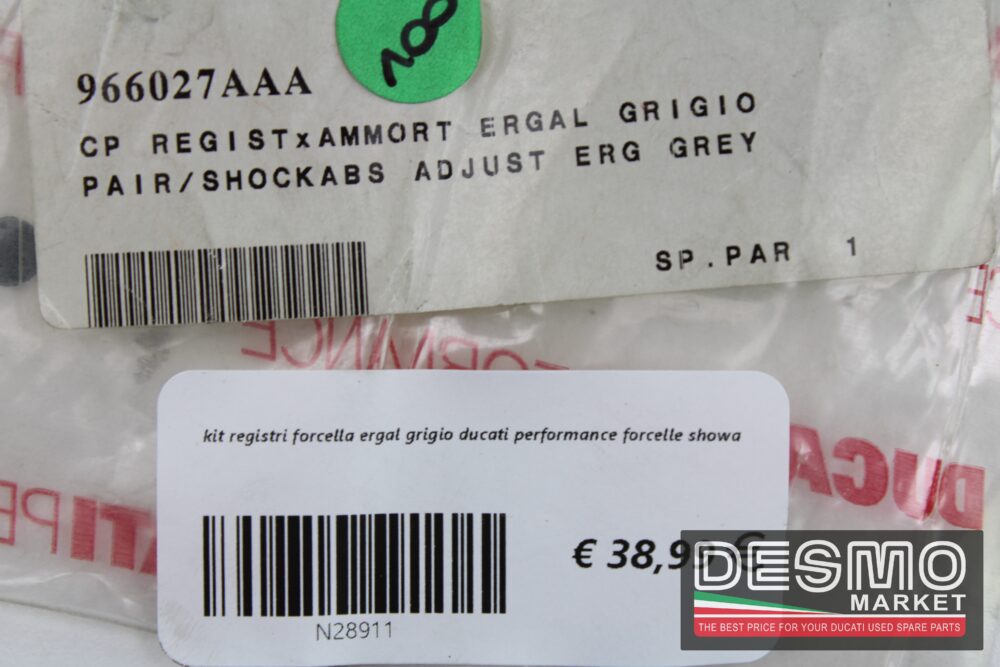 kit registri forcella ergal grigio ducati performance forcelle showa - immagine 2