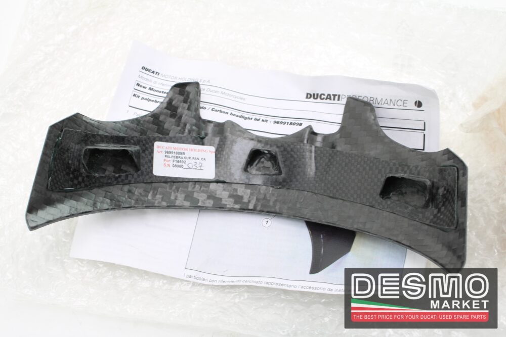 kit palpebra fanale carbonio ducati monster 696 796 1100 - immagine 3