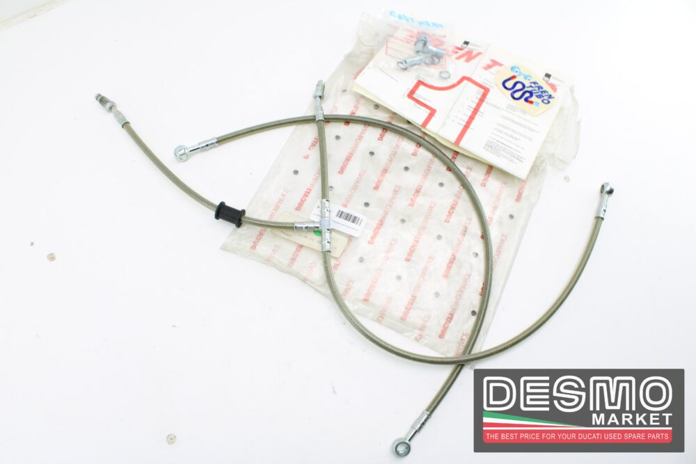 kit tubi freno inox anteriore posteriore ducati st2