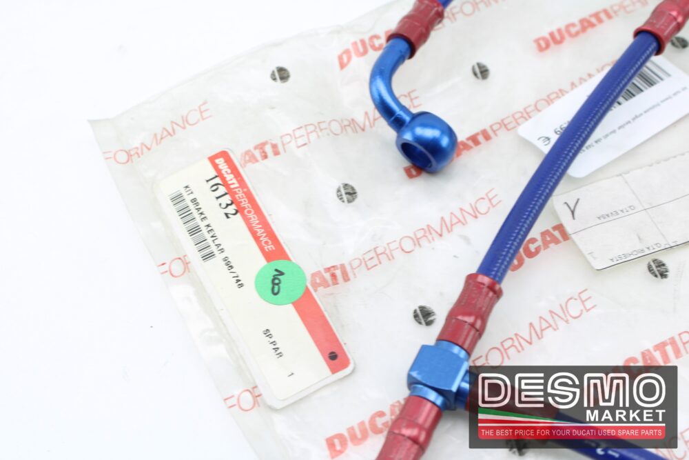 kit tubi freno frizione ergal kevlar ducati sbk 748 916 996 - immagine 4