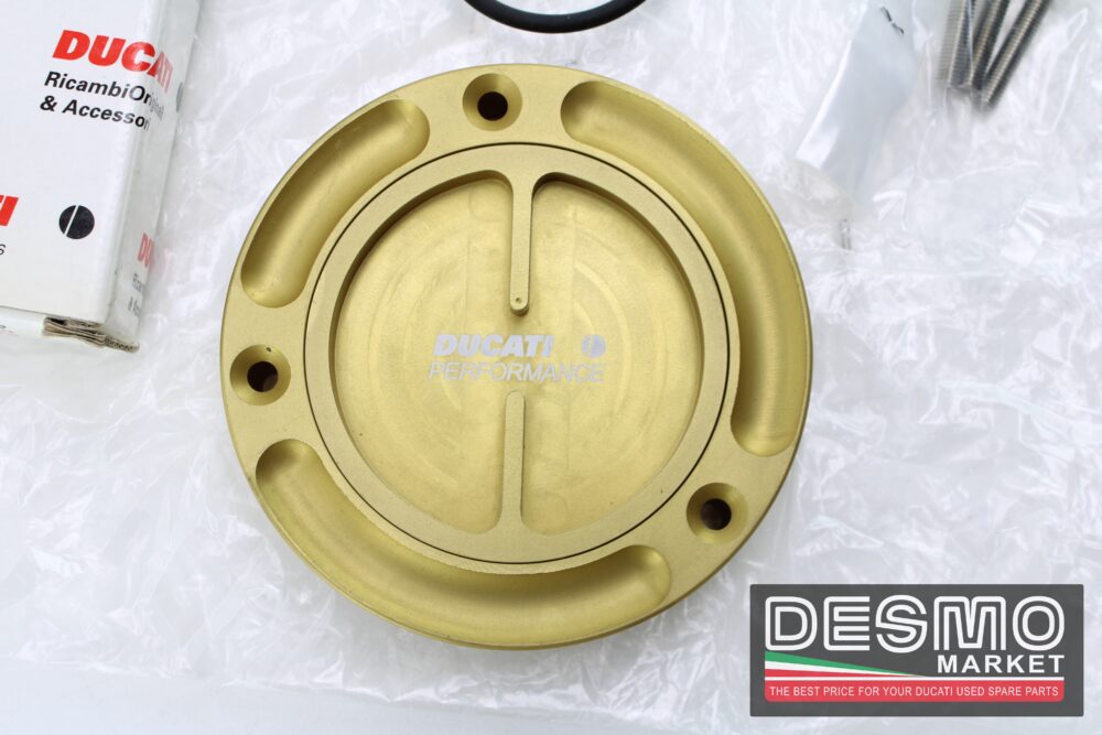 tappo serbatoio ergal oro ducati performance 5 fori - immagine 2