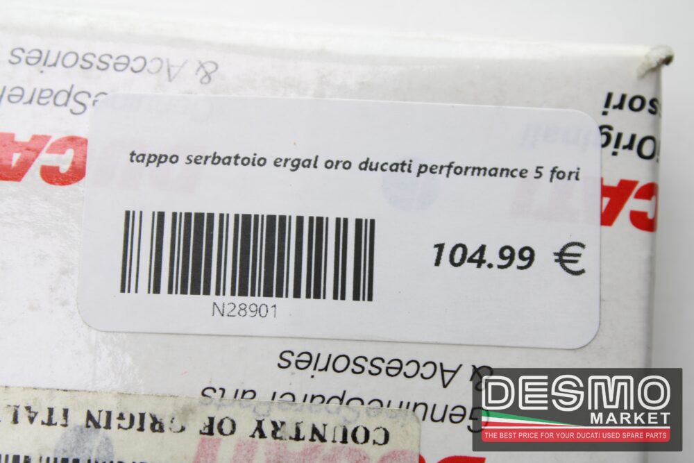 tappo serbatoio ergal oro ducati performance 5 fori - immagine 5