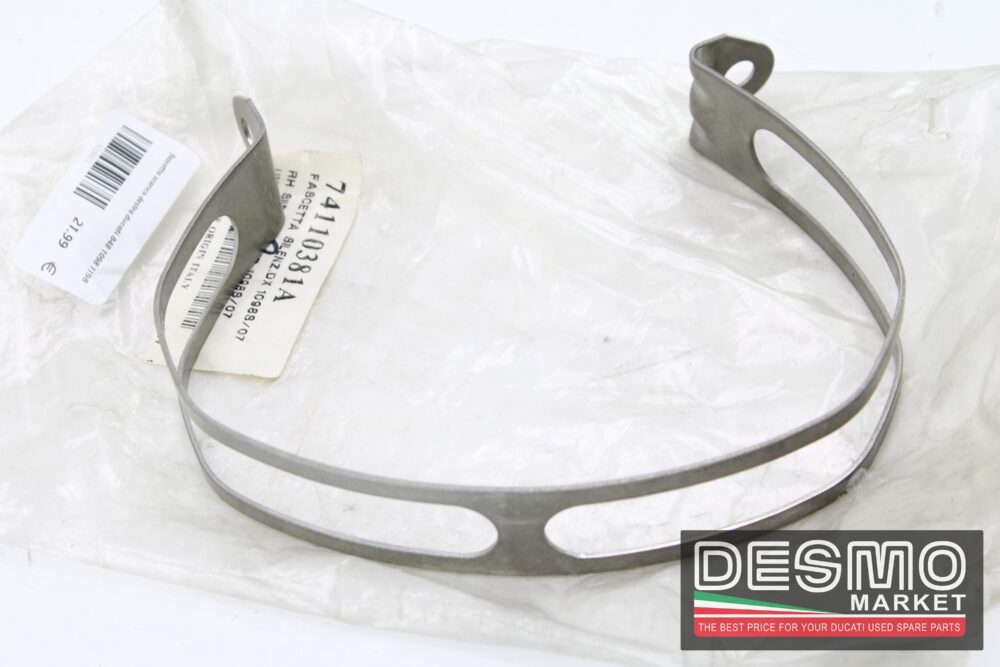 fascetta scarico destra ducati 848 1098 1198 - immagine 2