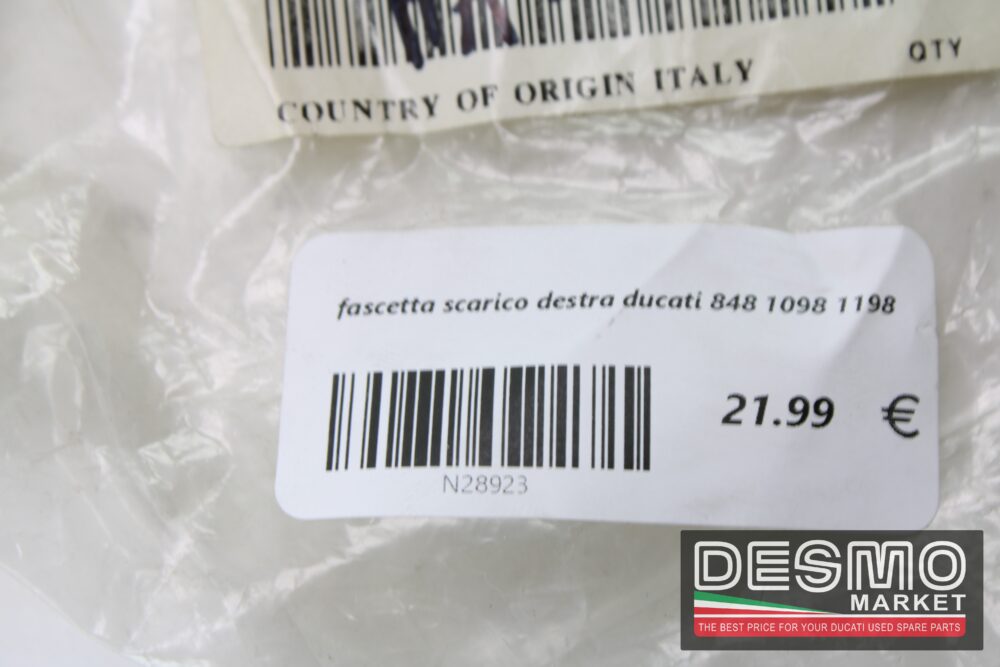fascetta scarico destra ducati 848 1098 1198 - immagine 3