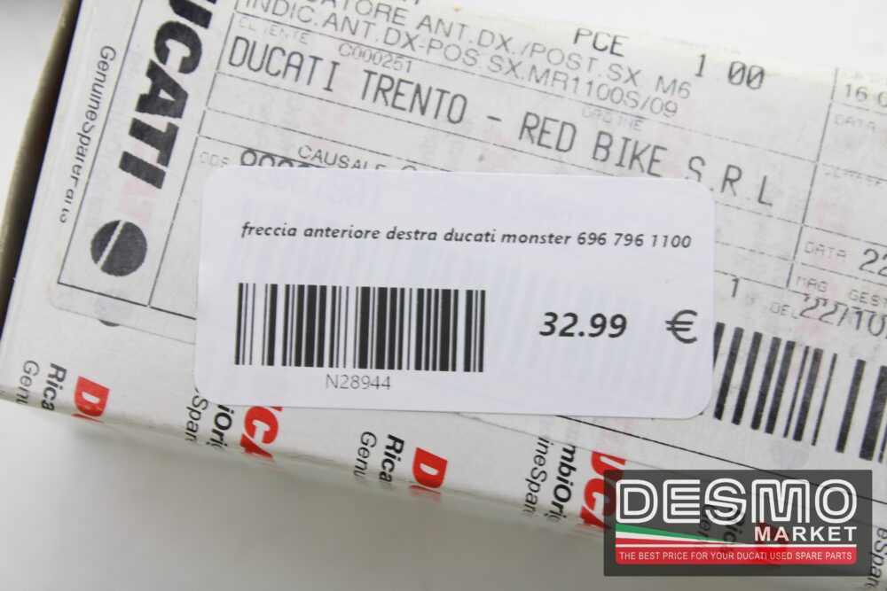 freccia anteriore destra ducati monster 696 796 1100 - immagine 3