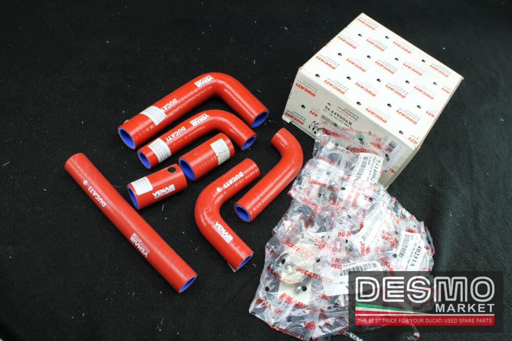 kit tubi radiatore acqua rossi siliconici ducati performance monster s4r