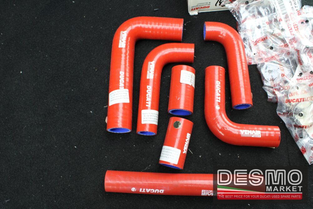 kit tubi radiatore acqua rossi siliconici ducati performance monster s4r - immagine 2
