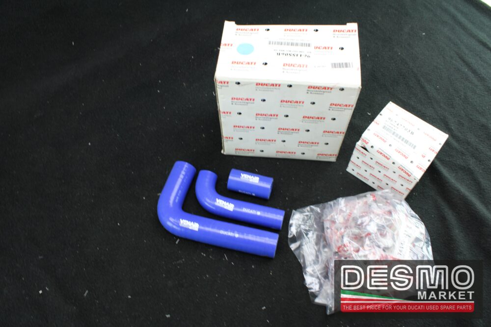 kit tubi radiatore acqua blu siliconici ducati performance monster s4r