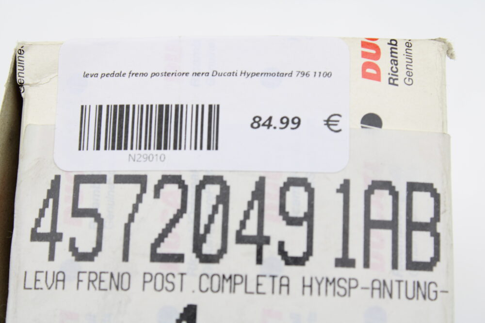 leva pedale freno posteriore nera Ducati Hypermotard 796 1100 - immagine 5