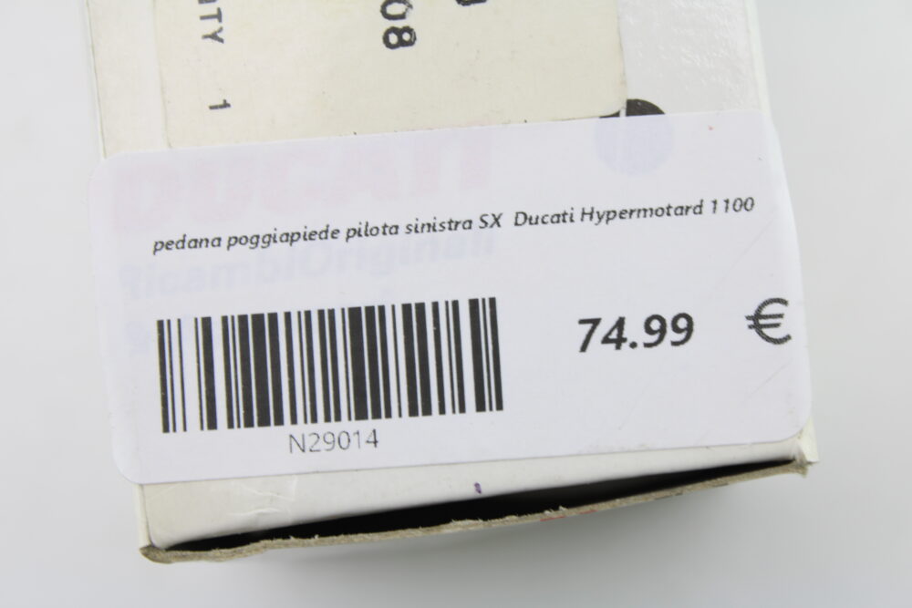 pedana poggiapiede pilota sinistra SX  Ducati Hypermotard 1100 - immagine 4