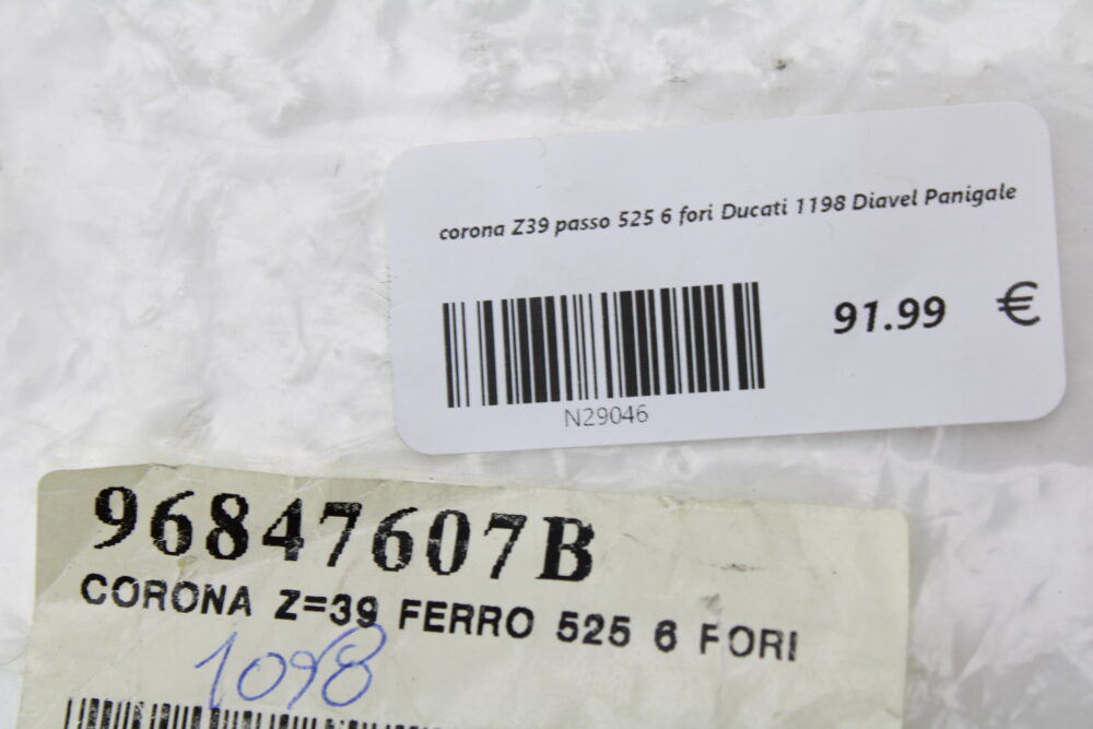 corona Z39 passo 525 6 fori Ducati 1198 Diavel Panigale - immagine 5