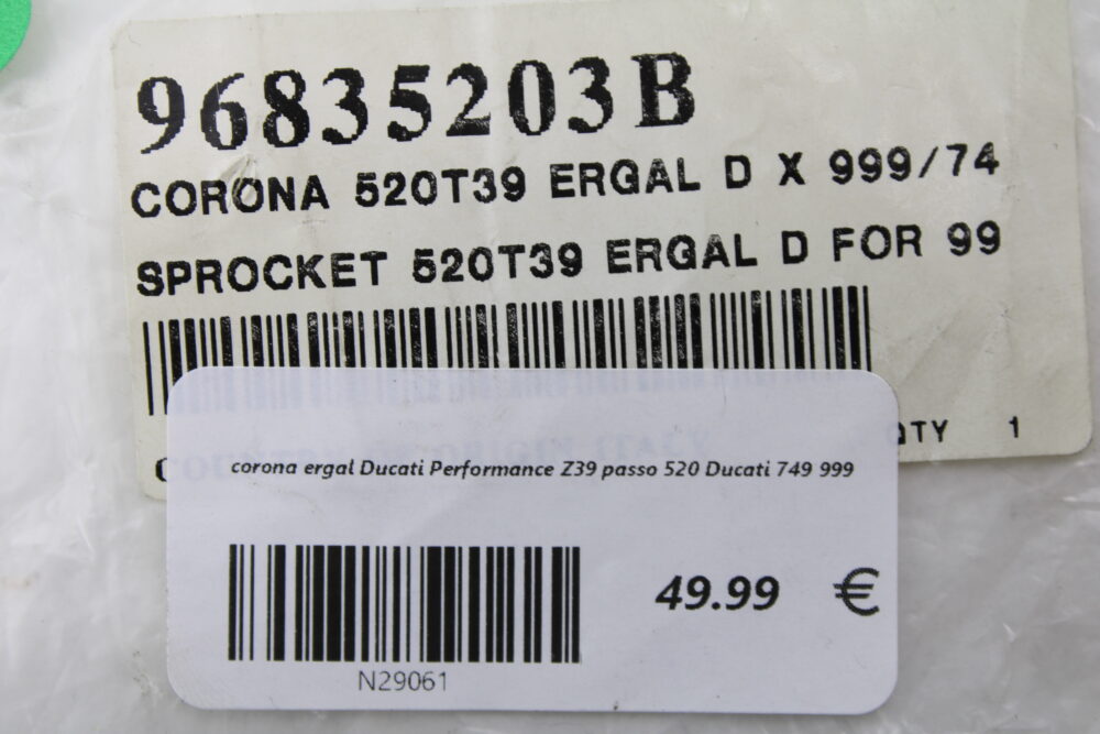 corona ergal Ducati Performance Z39 passo 520 Ducati 749 999 - immagine 5