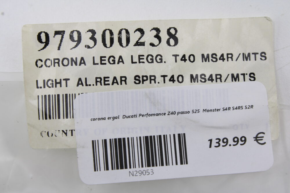 corona ergal  Ducati Perfomance Z40 passo 525  Monster S4R S4RS S2R - immagine 4