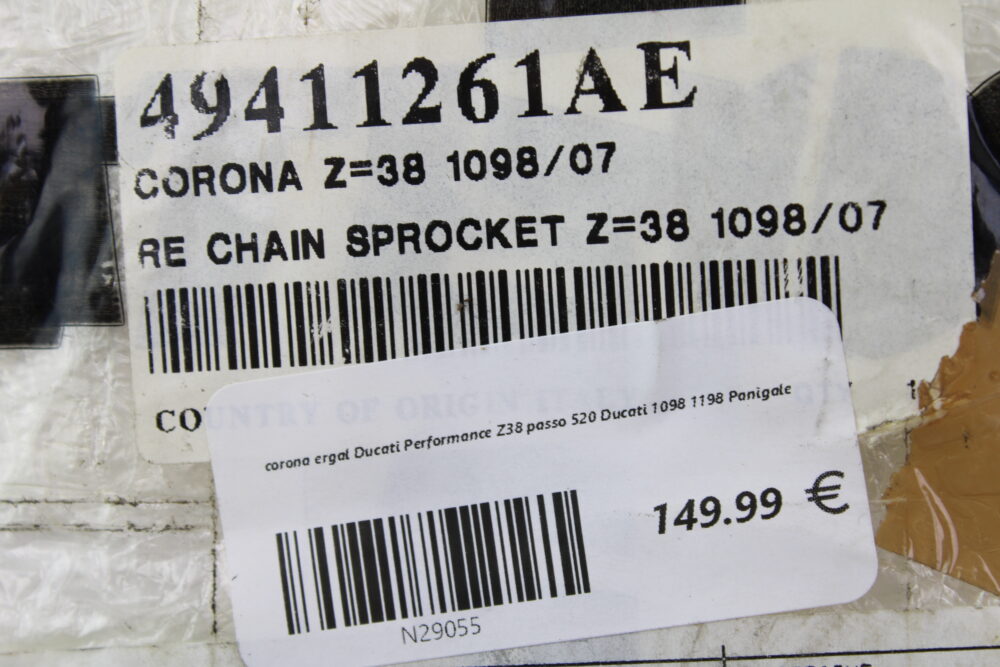 corona ergal Ducati Performance Z38 passo 520 Ducati 1098 1198 Panigale - immagine 5