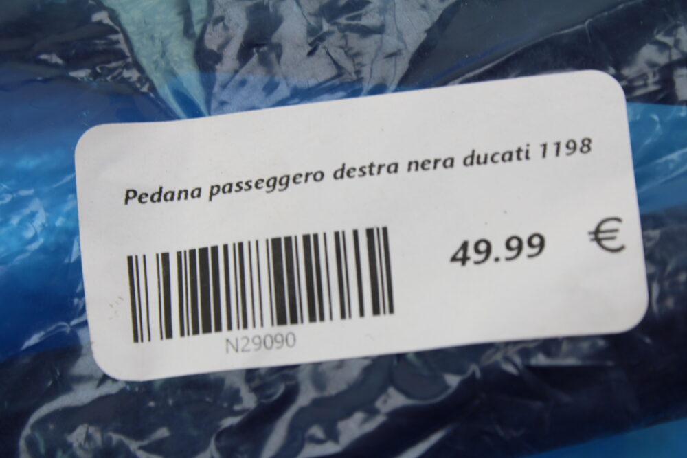 Pedana passeggero destra nera ducati 1198 - immagine 5