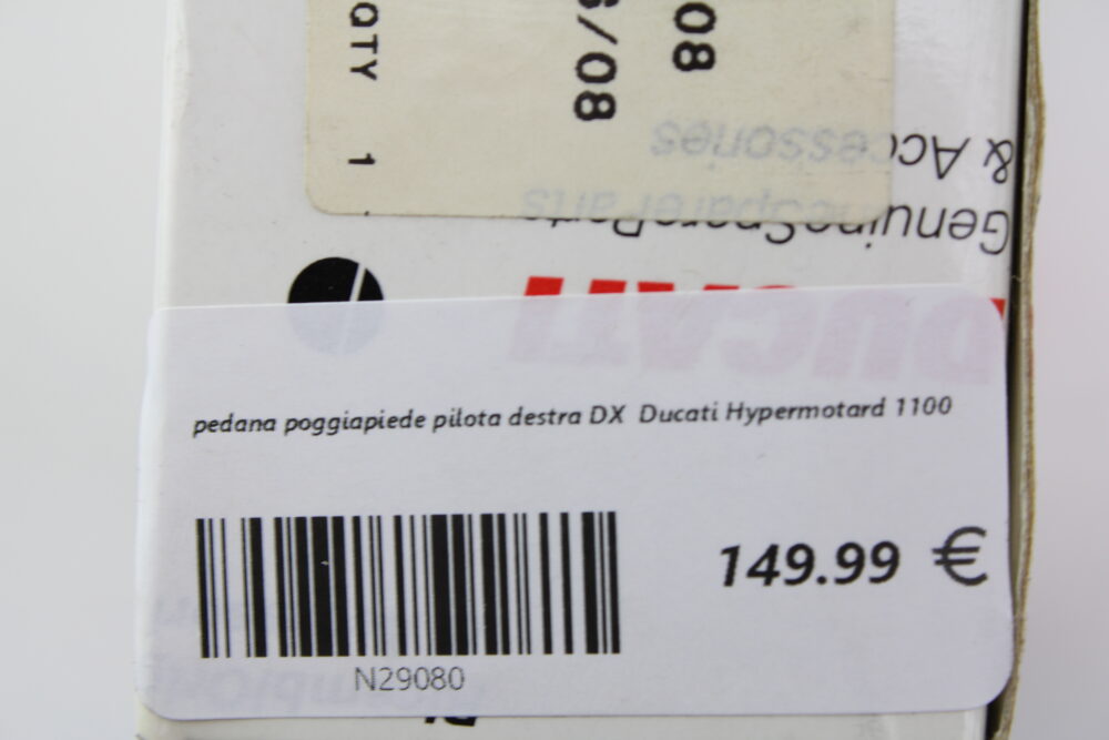 pedana poggiapiede pilota destra DX  Ducati Hypermotard 1100 - immagine 5