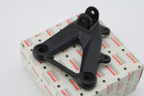 Piastra staffa pedana pilota sinistra nera ducati 1198 1098R