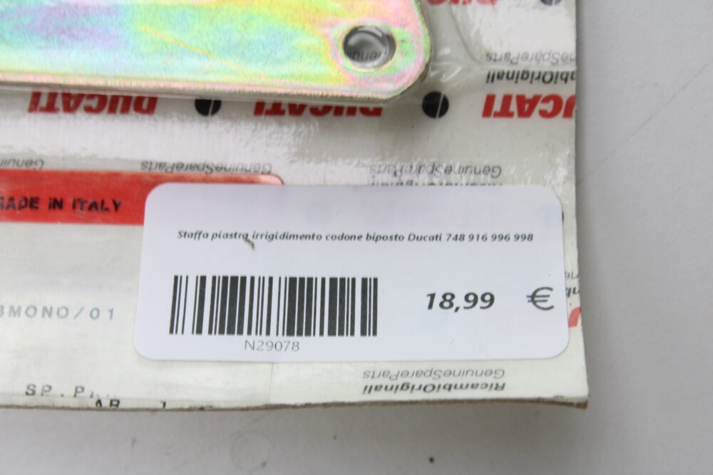 Staffa piastra irrigidimento codone biposto Ducati 748 916 996 998 - immagine 3