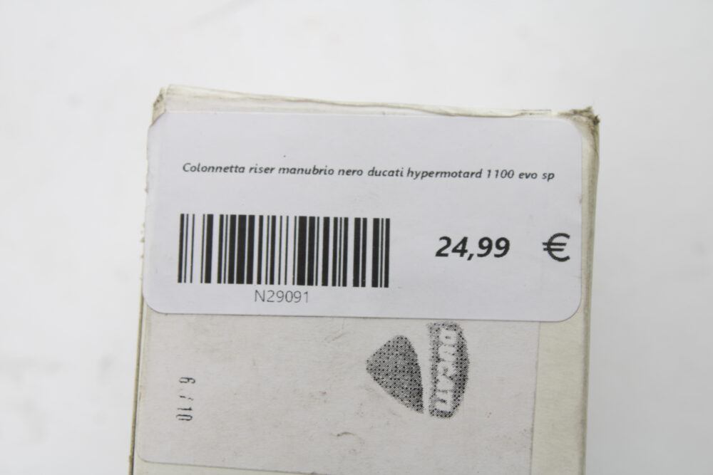 Colonnetta riser manubrio nero ducati hypermotard 1100 evo sp - immagine 3