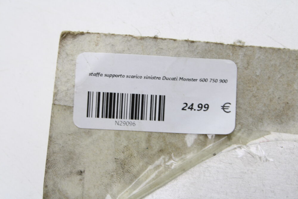 staffa supporto scarico sinistra Ducati Monster 600 750 900 - immagine 2